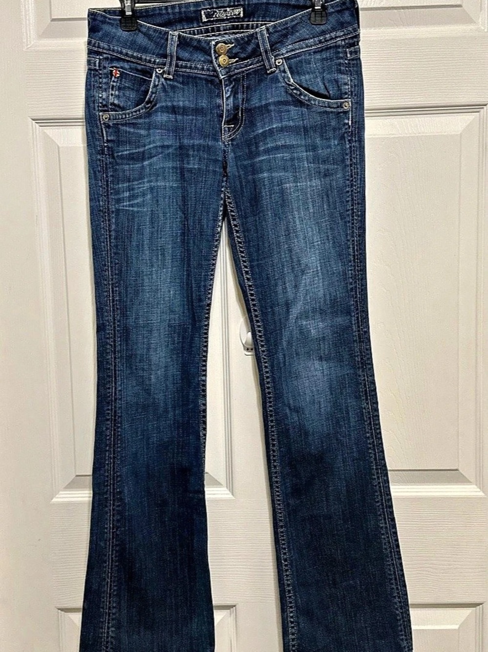 Hudson Beth Baby Bootcut Jeans Flare Jeans in Blue Waist 28